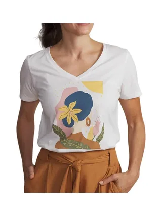 T-Shirt Blanc Femme TBS Arctique 1