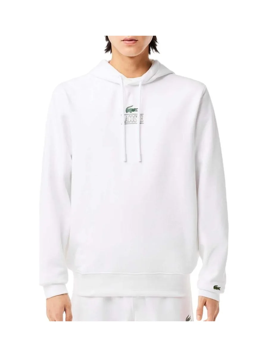 Sweat à Capuche Blanc Homme Lacoste SH5643 2