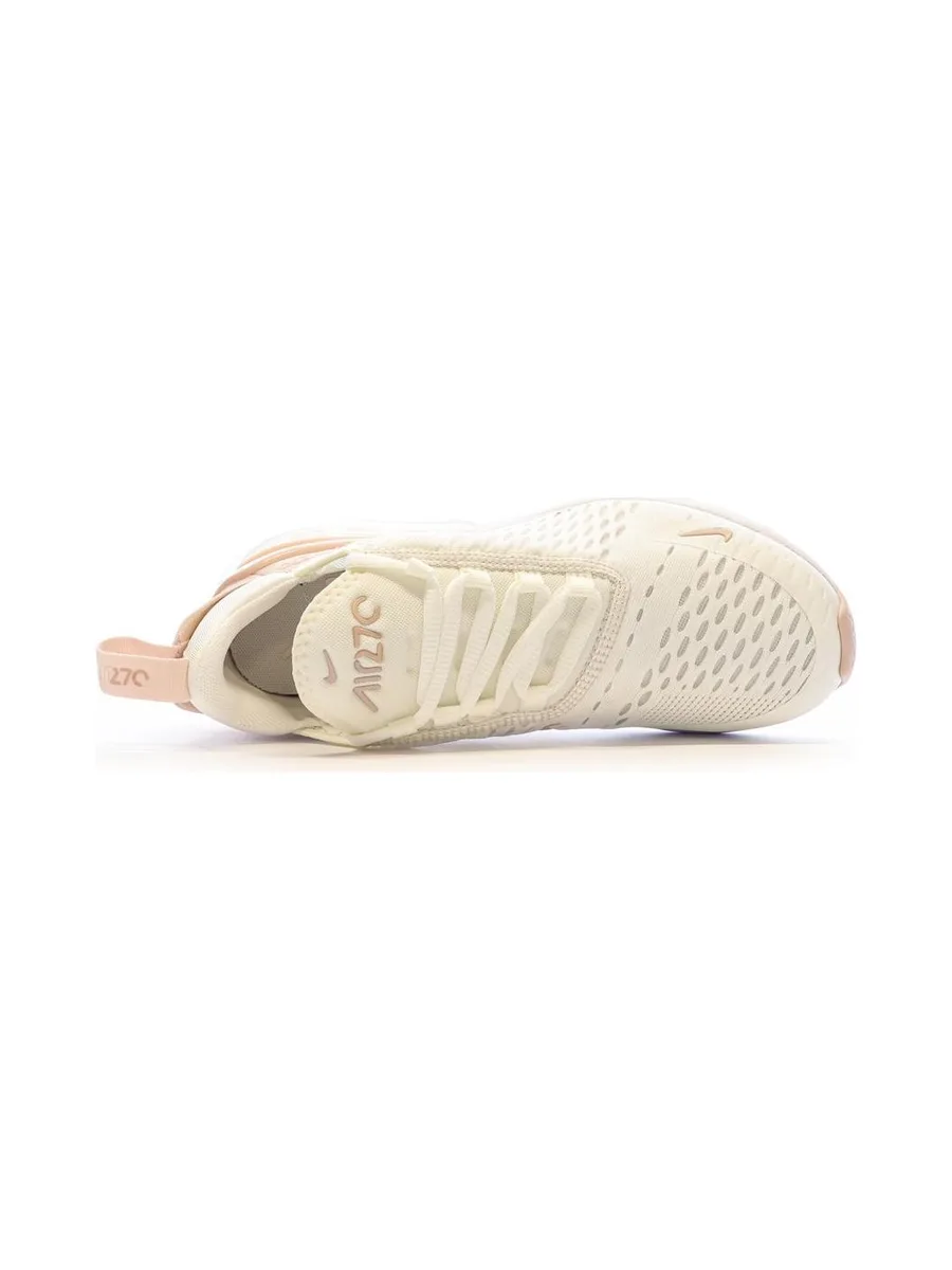 Baskets Blanches/Rose Femme Nike Air Max 270 4