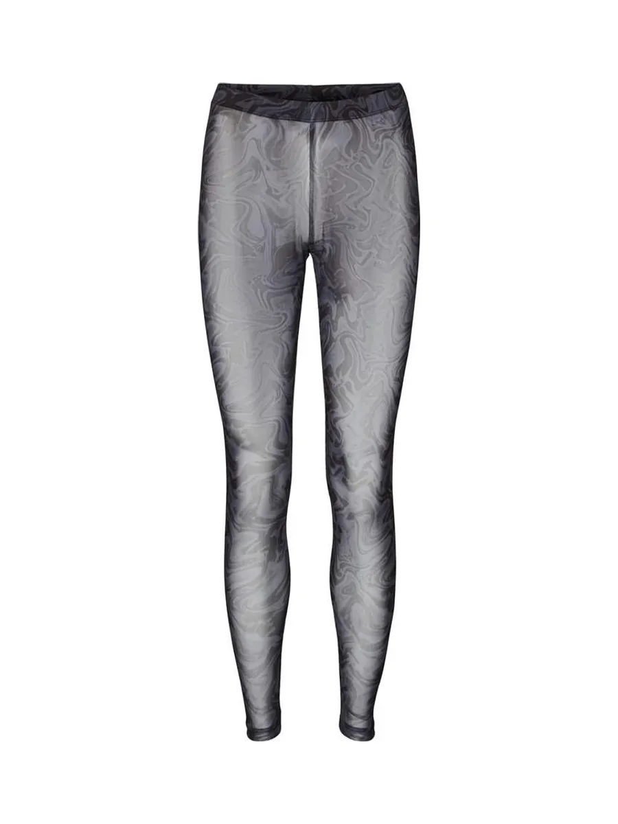 Legging Noir/Marine Femme Vero Moda Lia 2