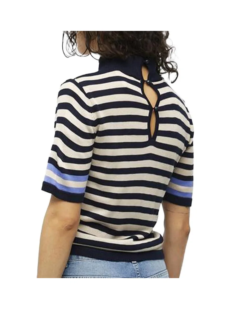 Pull Beige/Noir Femme Object Danya 3