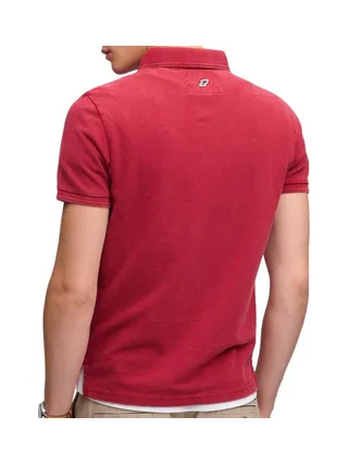 Polo Rouge Homme Superdry Classic Pique 2