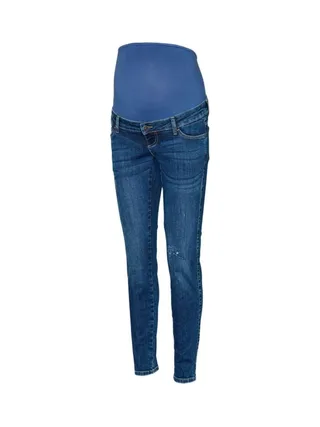 Jeans Regular Fit Bleu Femme Mamalicous Destroyed 3