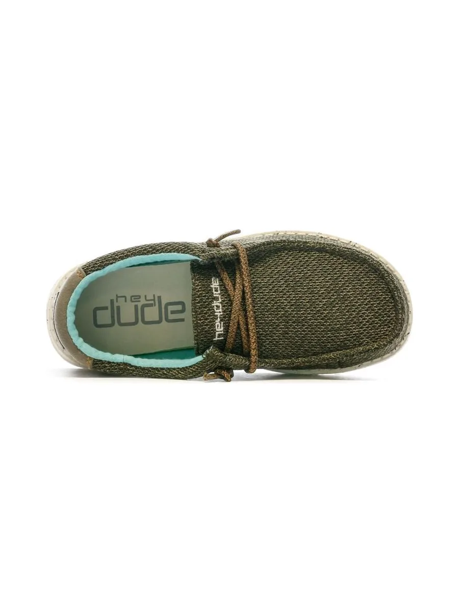Chaussures Kaki Garçon Hey Dude Wally Youth 5