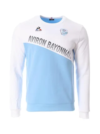 Sweat Blanc/Bleu Homme Le Coq Sportif Fanwear 1
