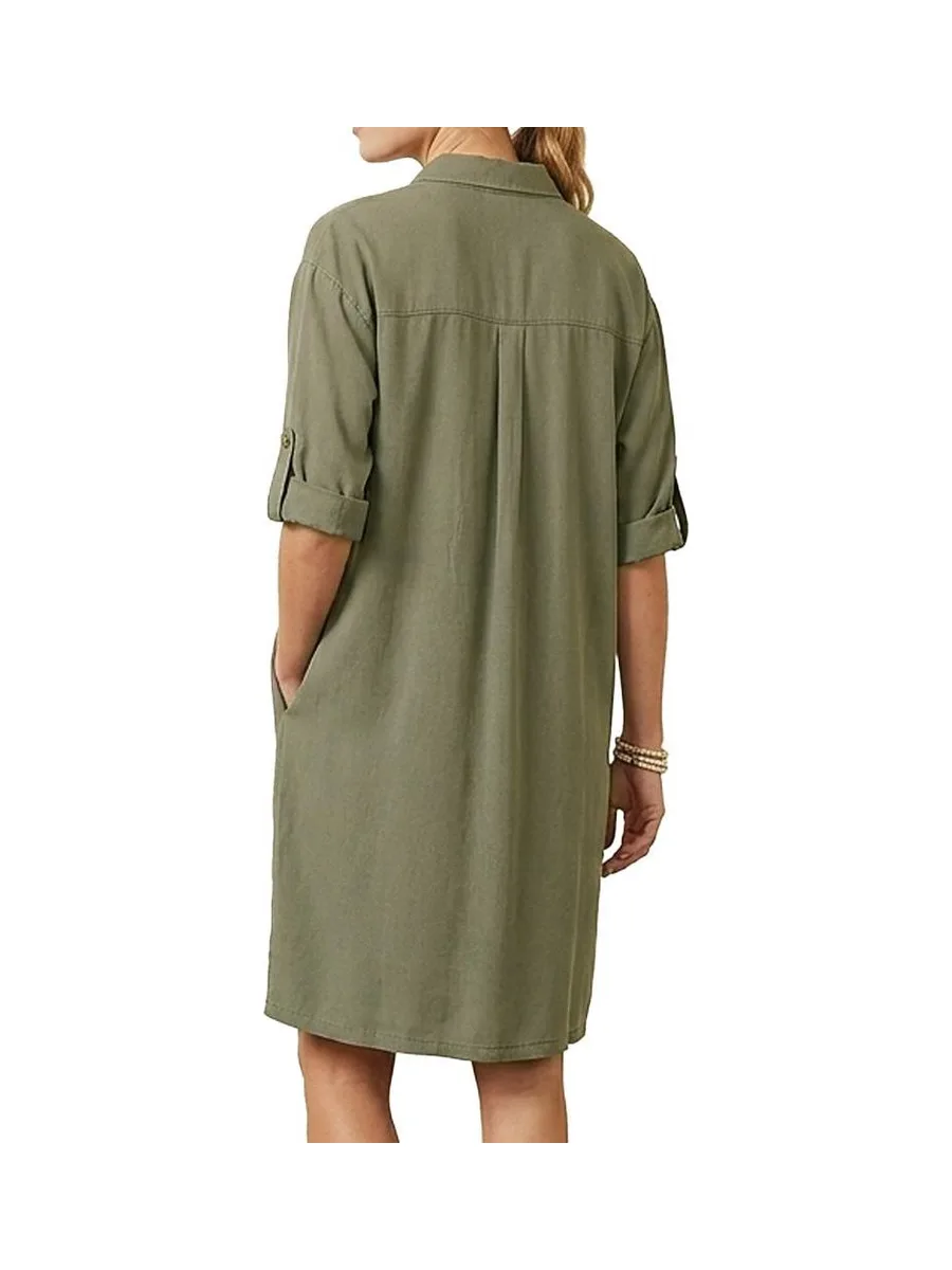 Robe Kaki Femme Teddy Smith Roxanna 3