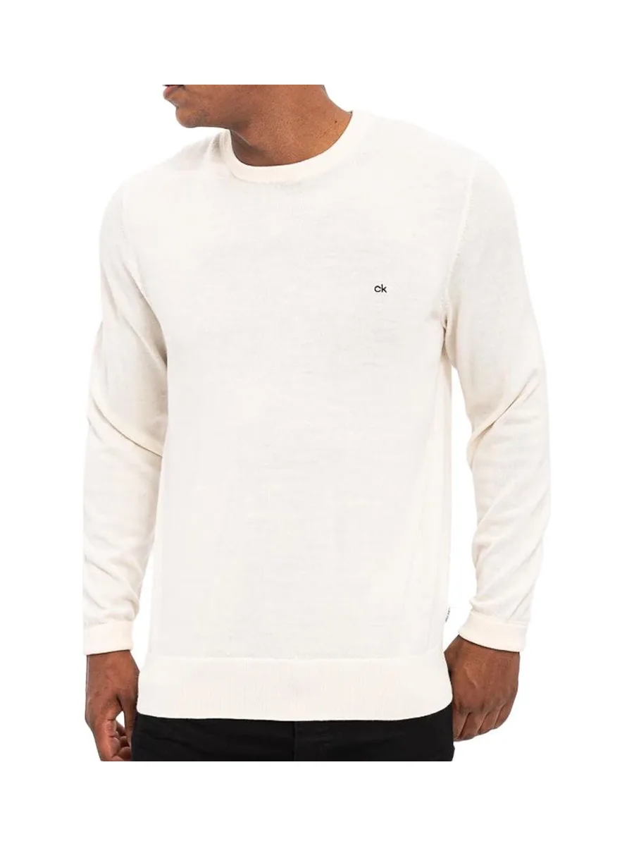 Pull Beige Homme Calvin Klein Jeans Ls Eu Clsc Cttn 2