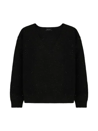 Pull à Paillette Noir/Argenté Femme Teddy Smith Prachel 1