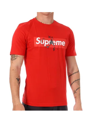 T-shirt Rouge Homme Supreme Grip Broken 1