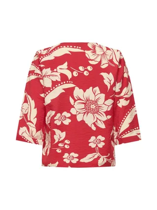 Blouse Rouge/Beige Femme JDY Troya 2