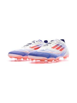 Chaussures de football Blanches/Bleu/Rouges Homme Adidas F50 Pro Mg 6