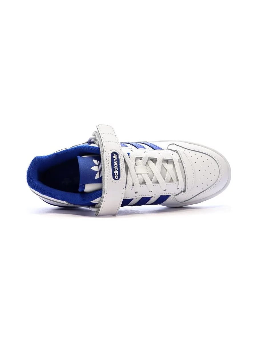 Basket Blanc/Bleu Homme Adidas Forum Low 5