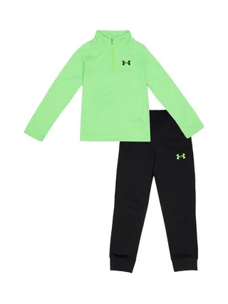 Ensemble Survêtement Noir/Vert Under Armour Twist Tech 3