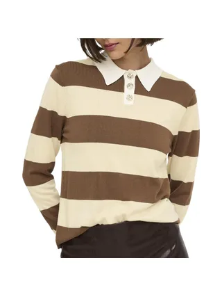 Polo Jaune/Marron Femme JDY Melany 1