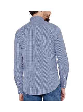 Chemise à Carreaux Bleu Homme Tommy Hilfiger Flex Poplin Gingham 2
