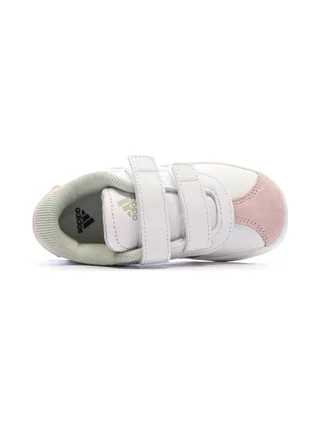 Baskets Blanches/Roses/Grises Fille Adidas Court 3.0 4
