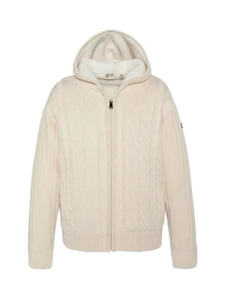 Pull Zippé Écru Homme Schott PLENZO 1
