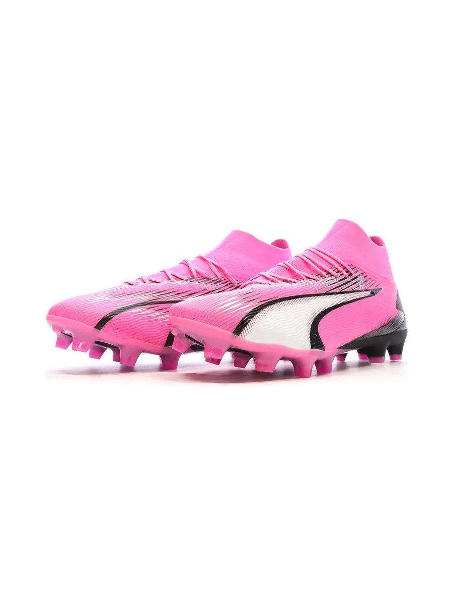 Chaussures de Football Rose/Noire Homme Puma Ultra Pro 7