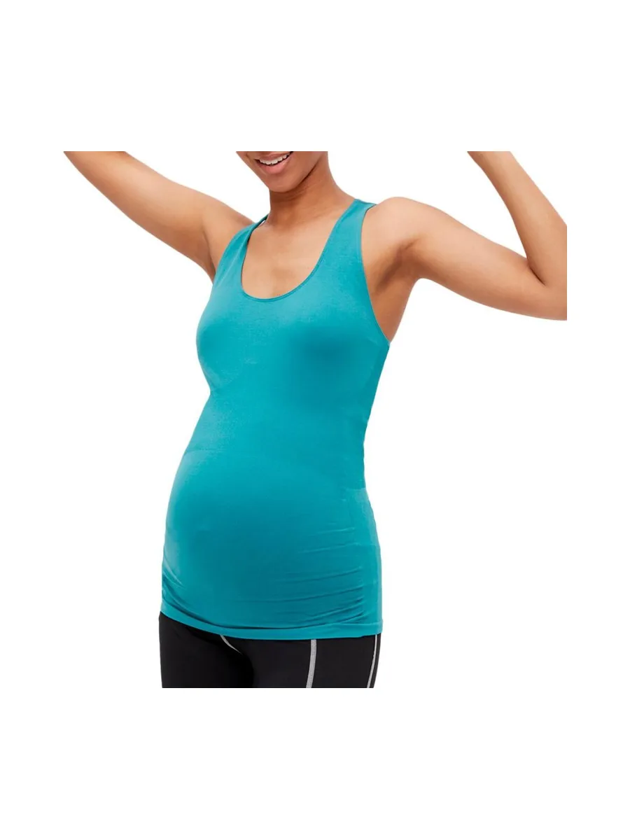 Débardeur de grossesse Bleu Femme Mamalicious Heal Active 2