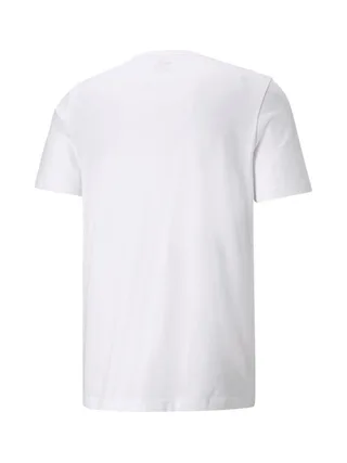 T-shirt Blanc Homme Puma Small 2