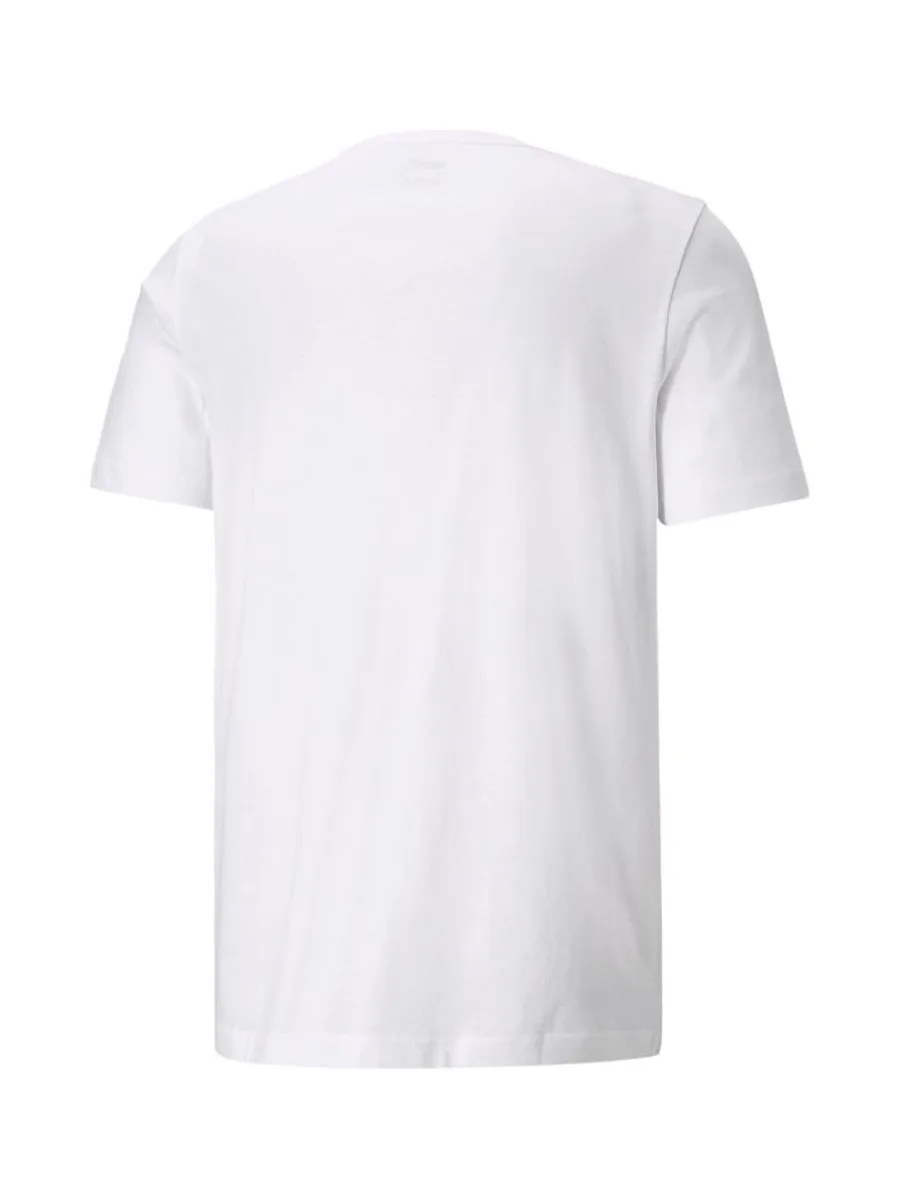 T-shirt Blanc Homme Puma Small 3