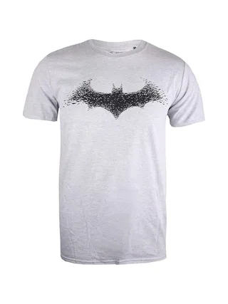 T-Shirt Gris Homme Dc Comics Bat Logo Mens 2