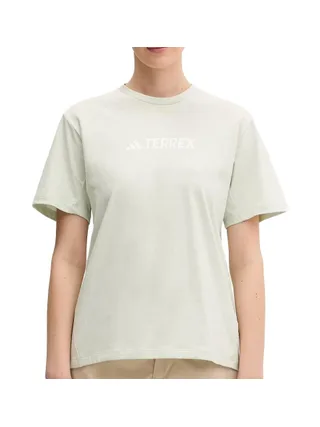 T-shirt Vert Femme Adidas W Tx Logo Tee 1