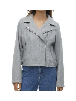Veste Grise Femme Vero Moda Biker 1
