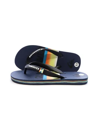 Tongs Noir/Marine Garçon Quiksilver Java Quik 1