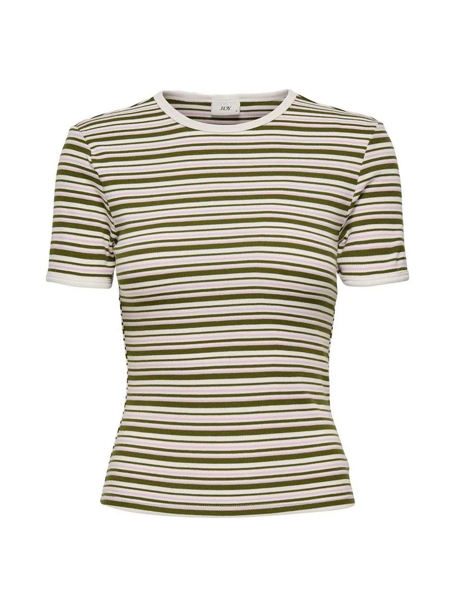 T-Shirt Marron/Beige/Rose Femme JDY Lada 3