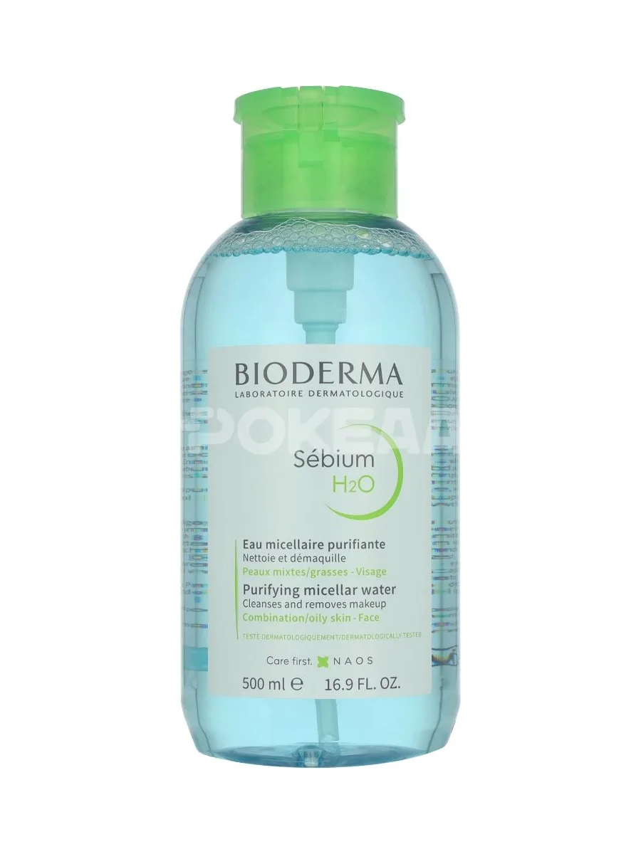 Bioderma Sebium H2O With Pump Combination/Oily Skin 500ml 1