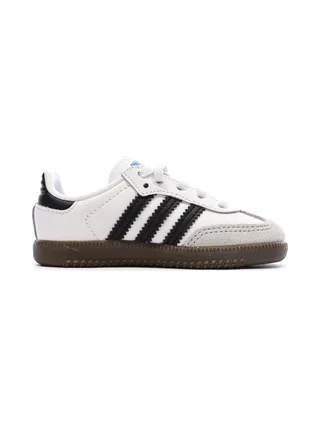 Baskets Blanches/Marron Mixte Adidas Samba 2