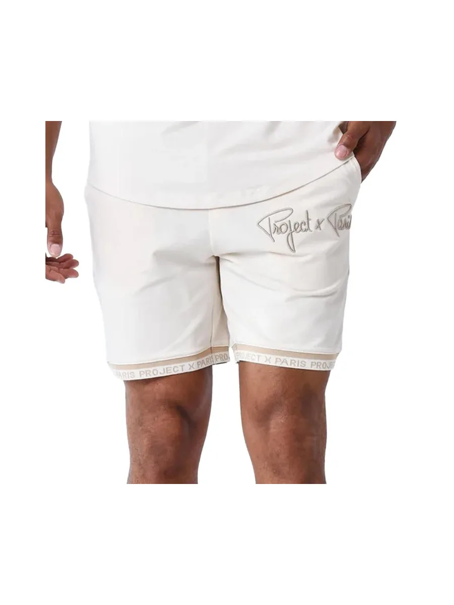 Short Blanc/Beige Homme Project X Paris WW 2
