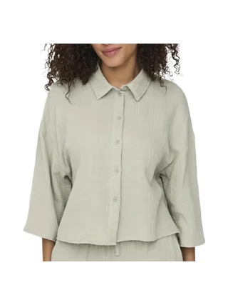 Chemise Verte Femme JDY Theis Life 3/4 1
