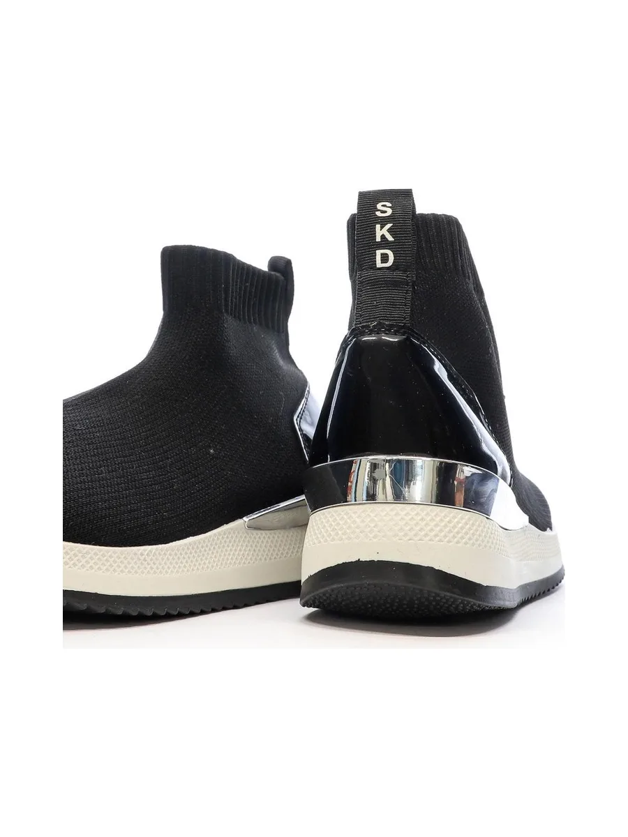 Baskets Noires Femme Eskandalo & Kaos Ankle 8