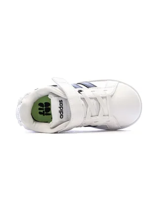 Baskets Blanche/Noir Fille Adidas Grand Court 3.0 Girls 4