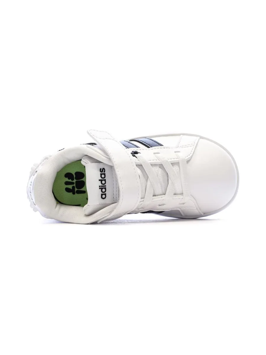 Baskets Blanche/Noir Fille Adidas Grand Court 3.0 Girls 5