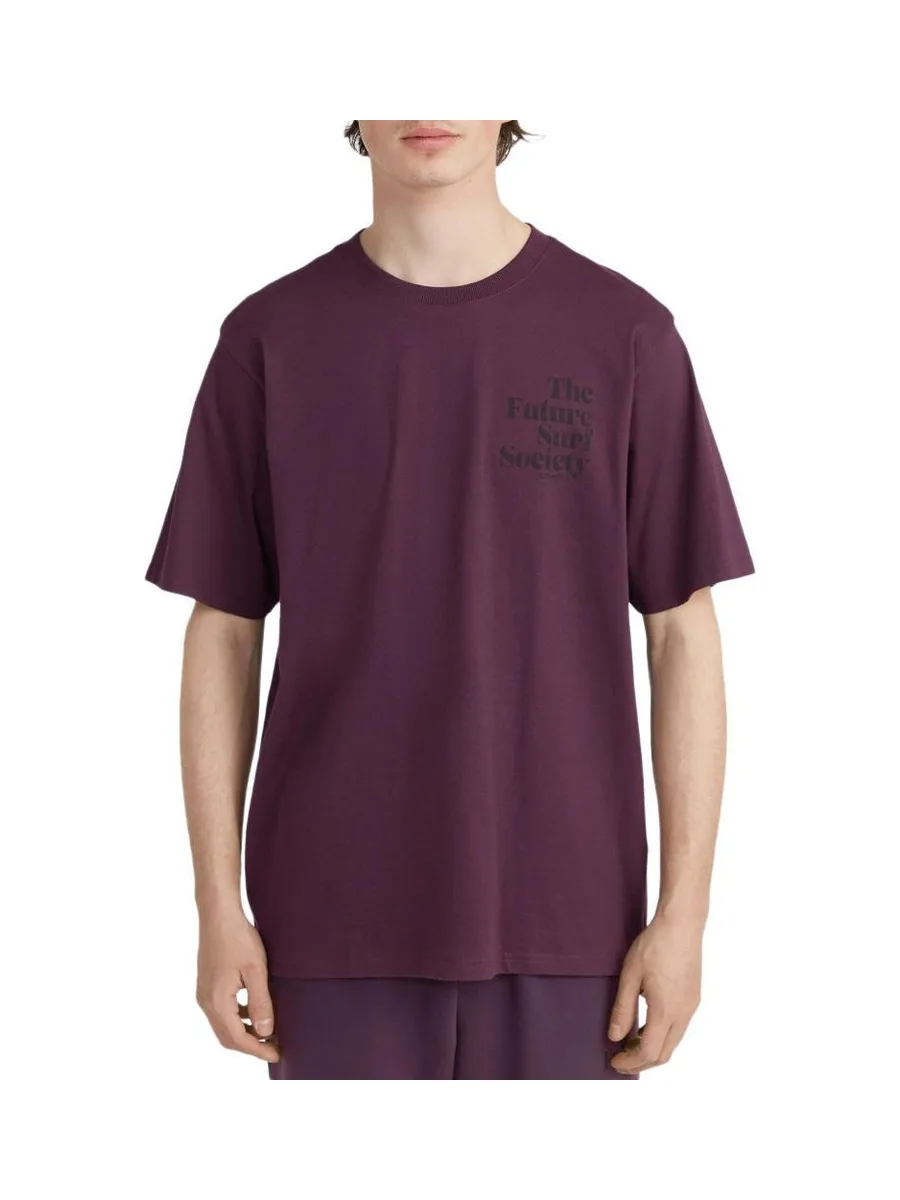 T-Shirt Bordeaux Homme O'Neill The Future Surf Society 2