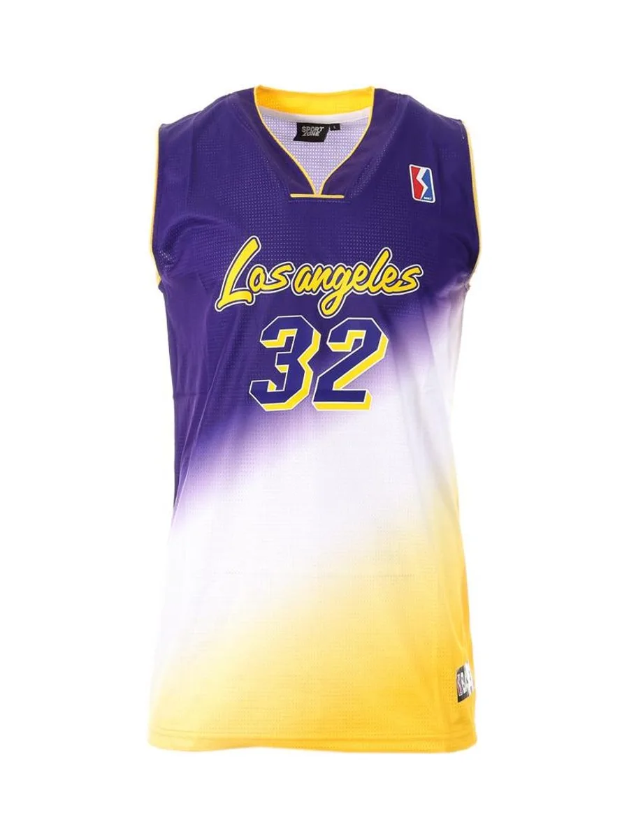 Los Angeles Maillot Violet/Jaune Homme Sport Zone Tank 32 2