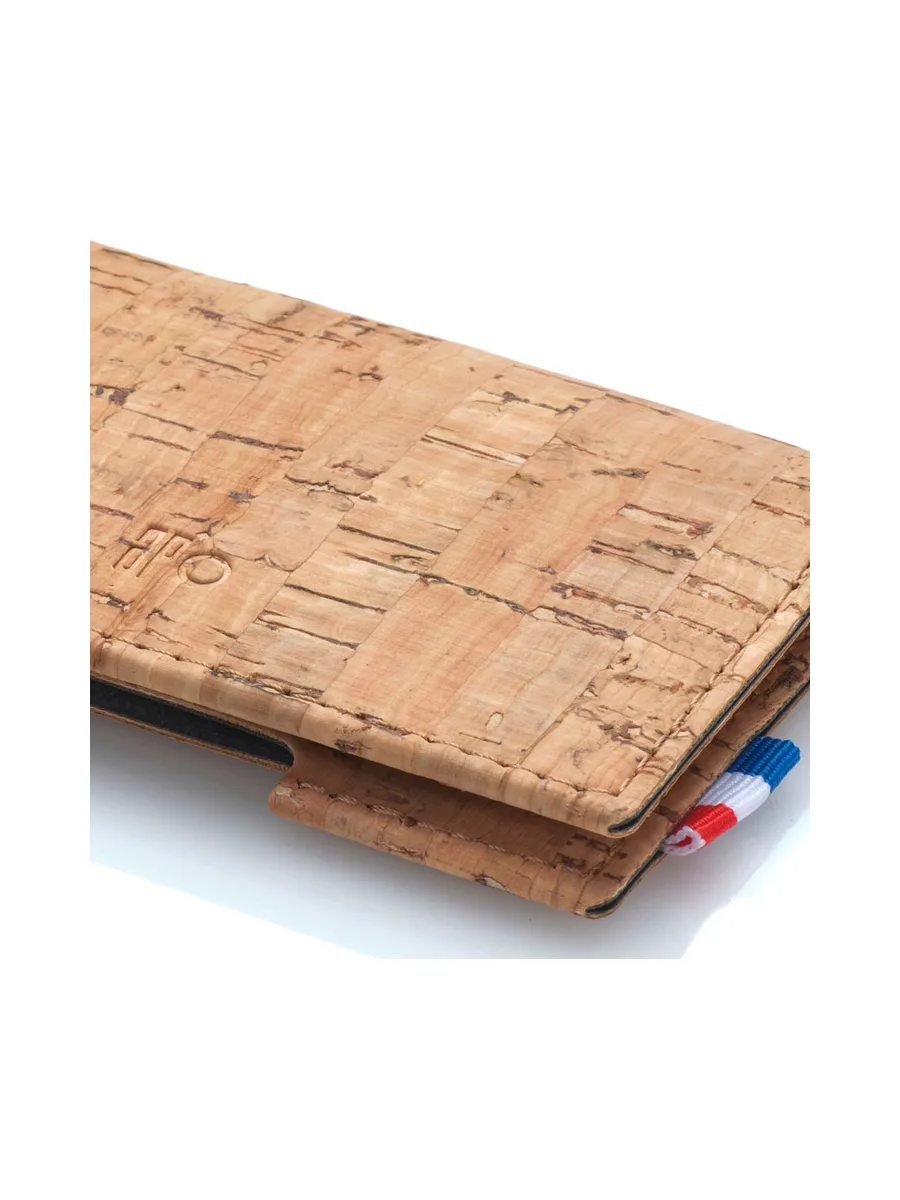 PAT - Porte-cartes folio en liège - Naturel 80