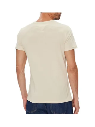 T-shirt Beige Clair Homme Tommy Hilfiger Tjm Xslim 2