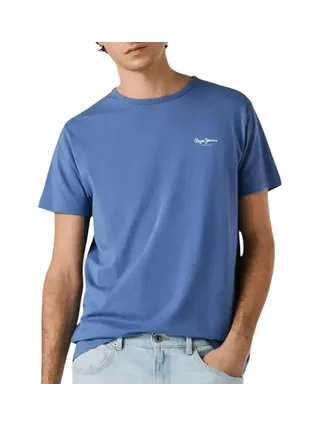 T-Shirt Bleu Royal Homme Pepe jeans Original 1