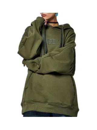 Sweat à Capuche Kaki Femme Kaporal SALTO 1