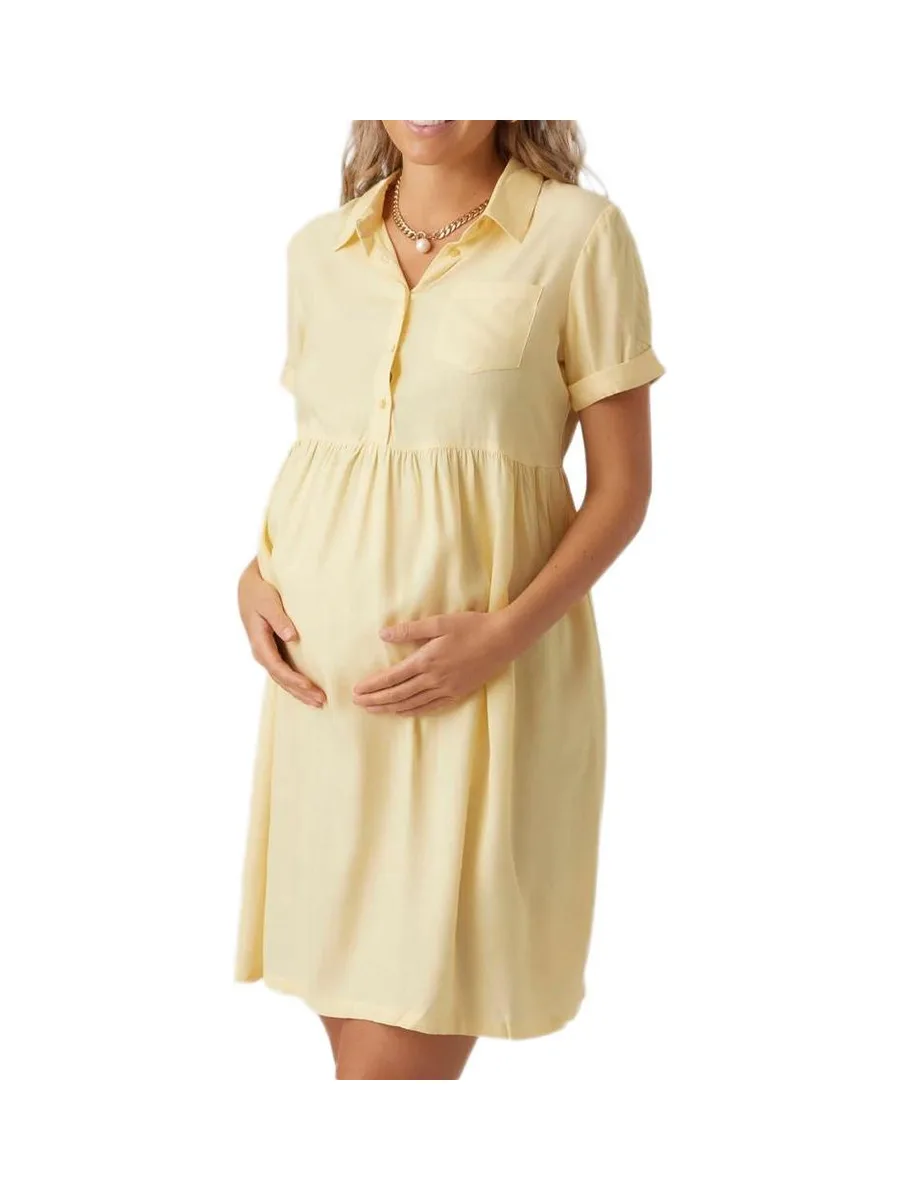 Robe Jaune Femme Mamalicious Lia 2