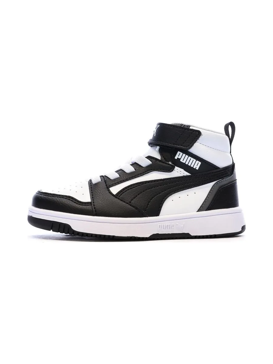 Baskets Blanc/Noires Garçon Puma Rebound 2