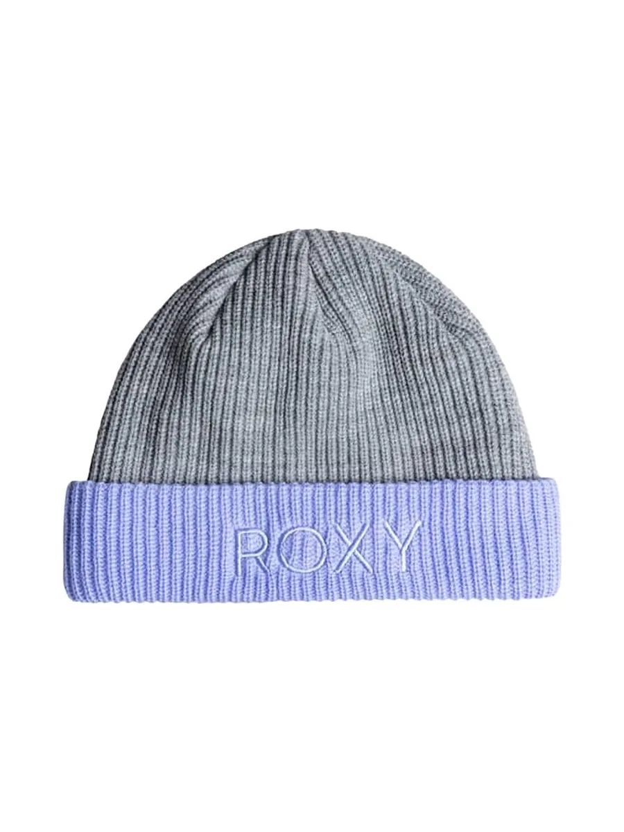 Bonnet Gris/Mauve Femme Roxy Freja Beanie 2