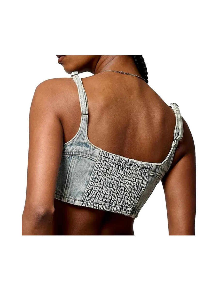 Top en jean Bleu Femme Kaporal Vif 3