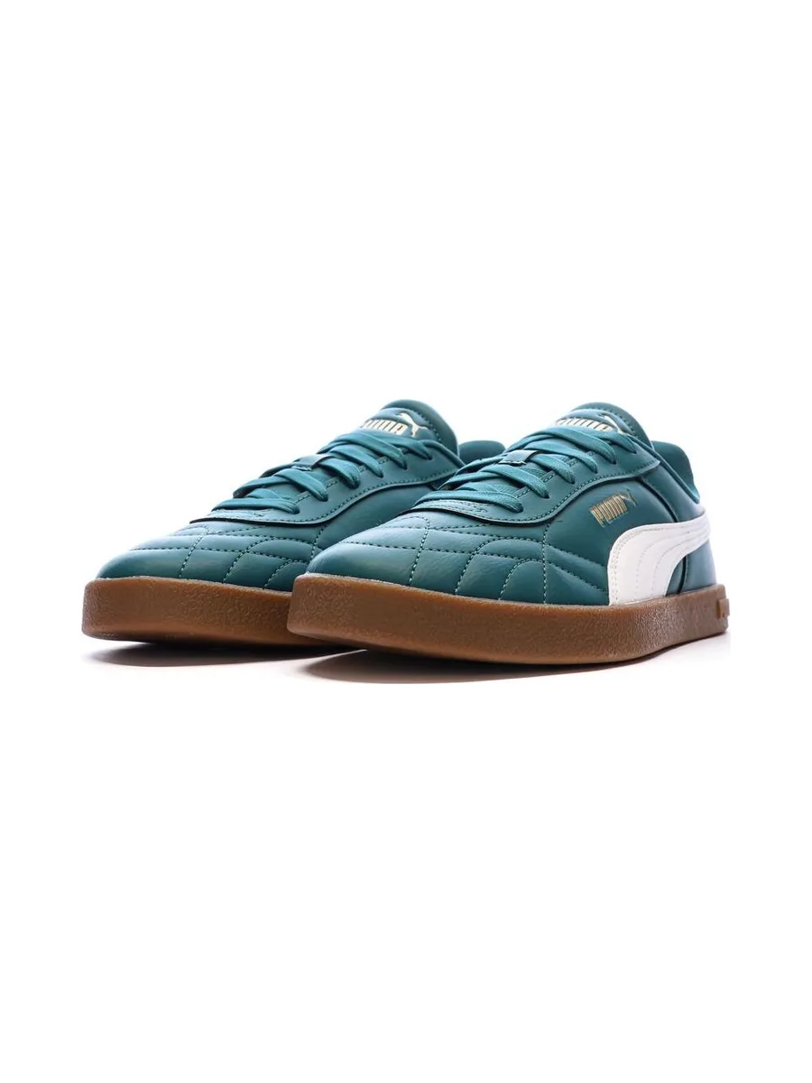 Baskets Vert Femme Puma Club Indoor 7