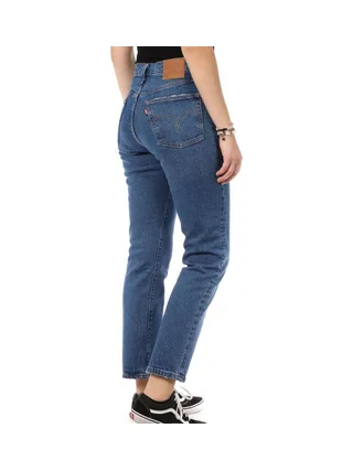 Jean Cropped Bleu Foncé Femme Levi's 501 36200 2
