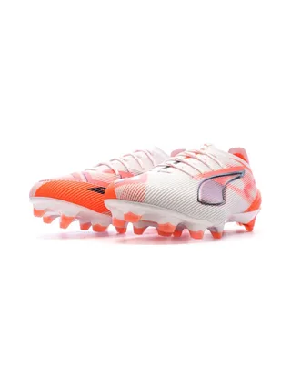 Chaussures de football Blanches/Oranges Homme Puma Ultra 5 Ultimate 6
